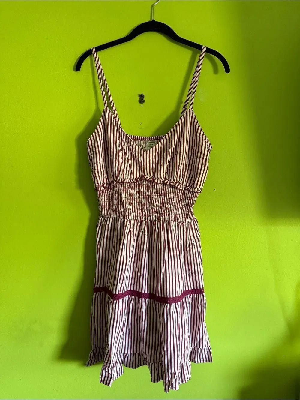 NWT No Boundaries Ruffle Smocked Dress Size L